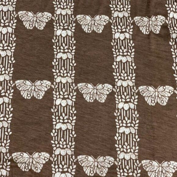 Tracy Reese Womens Brown & White Butterfly Print Cross-Back Jersey Dress XS - Picture 5 of 6